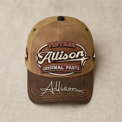 ALLISON TC02 HH79  Personalized Name Baseball Cap, Vintage Retro Hat, Custom Gift for Him & Her
