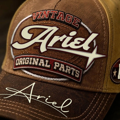 ARIEL TC02 HH79  Personalized Name Baseball Cap, Vintage Retro Hat, Custom Gift for Him & Her