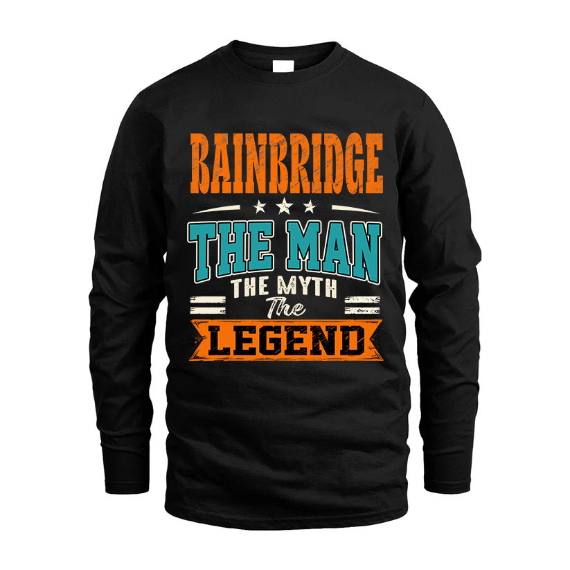 BAINBRIDGE HH F007 The Man The Myth The Legend Personalized Shirt – Gift for Men