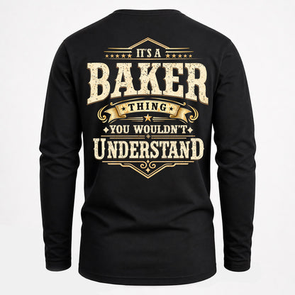 BAKER HH-F003–Personalized Name Quote Apparel “It’s an NAME Thing You Wouldn’t Understand”