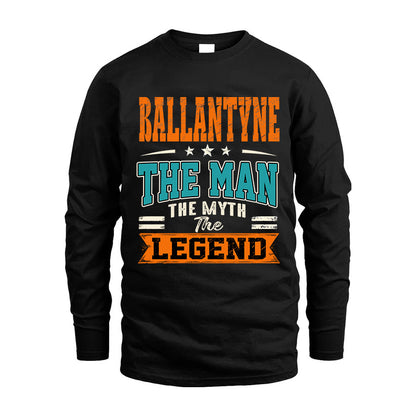 BALLANTYNE HH F007 The Man The Myth The Legend Personalized Shirt – Gift for Men