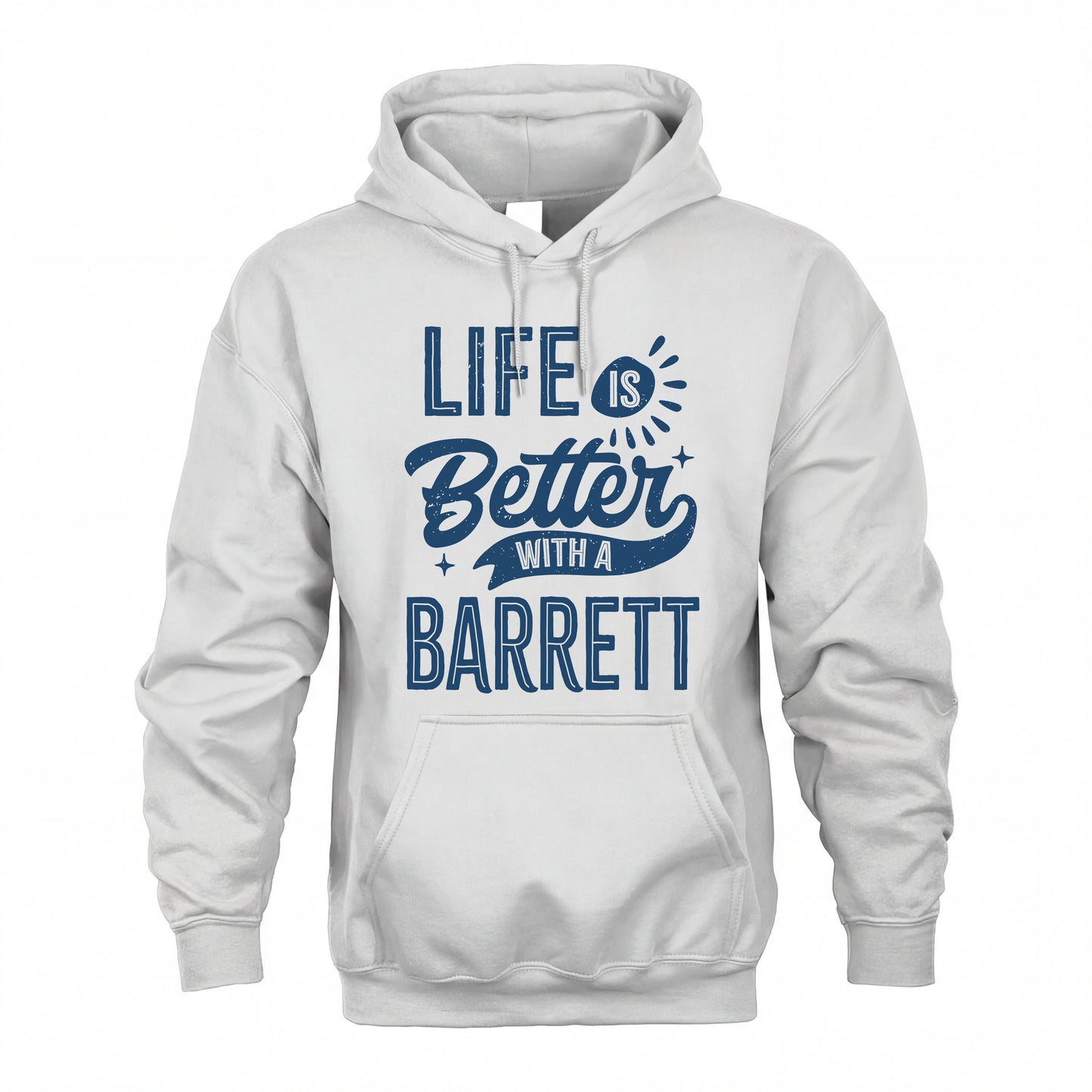 BARRETT HH88-K2–Personalized Name Quote T-Shirt Life Is Better With Unisex Gift