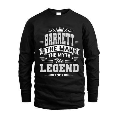 BARRETT HH F004 The Man The Myth The Legend Personalized Shirt – Gift for Men
