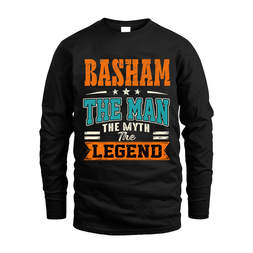BASHAM HH F007 The Man The Myth The Legend Personalized Shirt – Gift for Men
