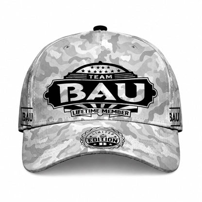 BAU TC01 HH79 Team Your Name Hat, Personalized Camo Baseball Cap, Custom Family Gift, Gift for Him Her