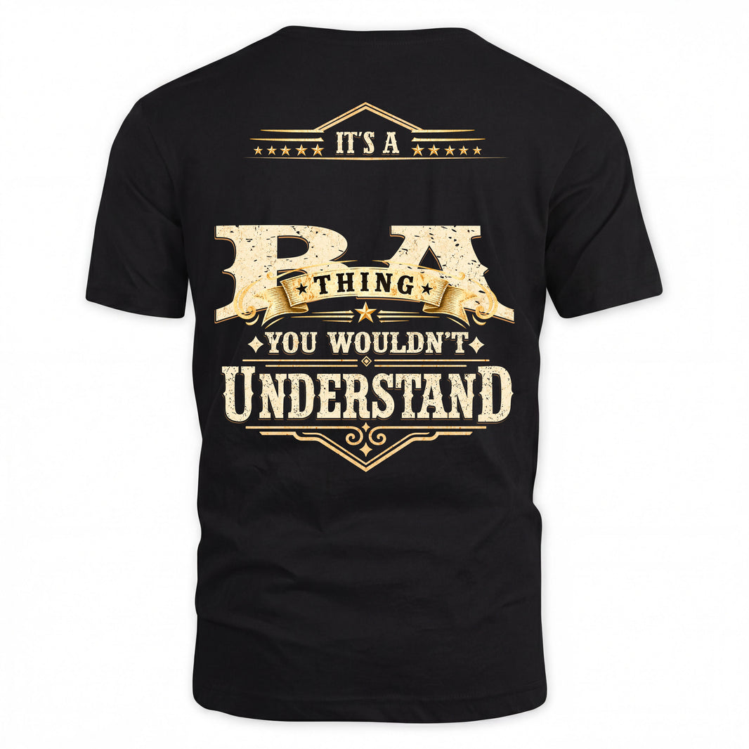 BA HH-F003–Personalized Name Quote Apparel “It’s an NAME Thing You Wouldn’t Understand”