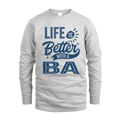 BA HH88-K2–Personalized Name Quote T-Shirt Life Is Better With Unisex Gift