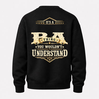 BA HH-F003–Personalized Name Quote Apparel “It’s an NAME Thing You Wouldn’t Understand”