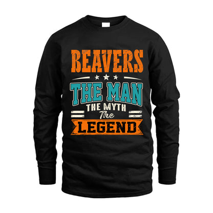 BEAVERS HH F007 The Man The Myth The Legend Personalized Shirt – Gift for Men