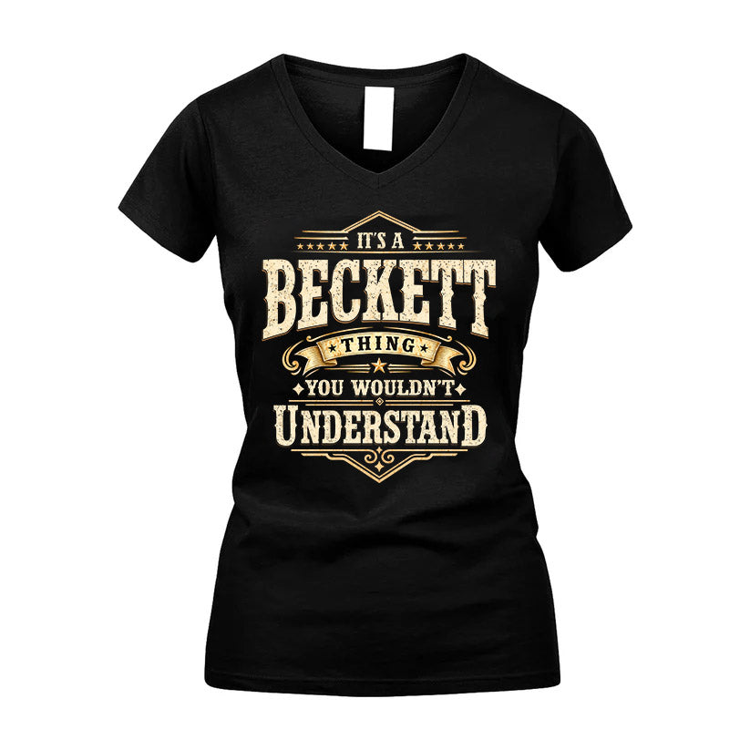 BECKETT HH-F009–Personalized Name Quote Apparel “It’s an NAME Thing You Wouldn’t Understand”
