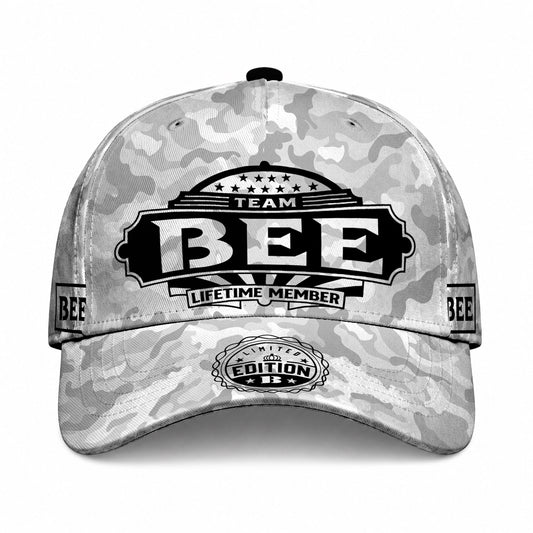 BEE TC01 HH79 Team Your Name Hat, Personalized Camo Baseball Cap, Custom Family Gift, Gift for Him Her