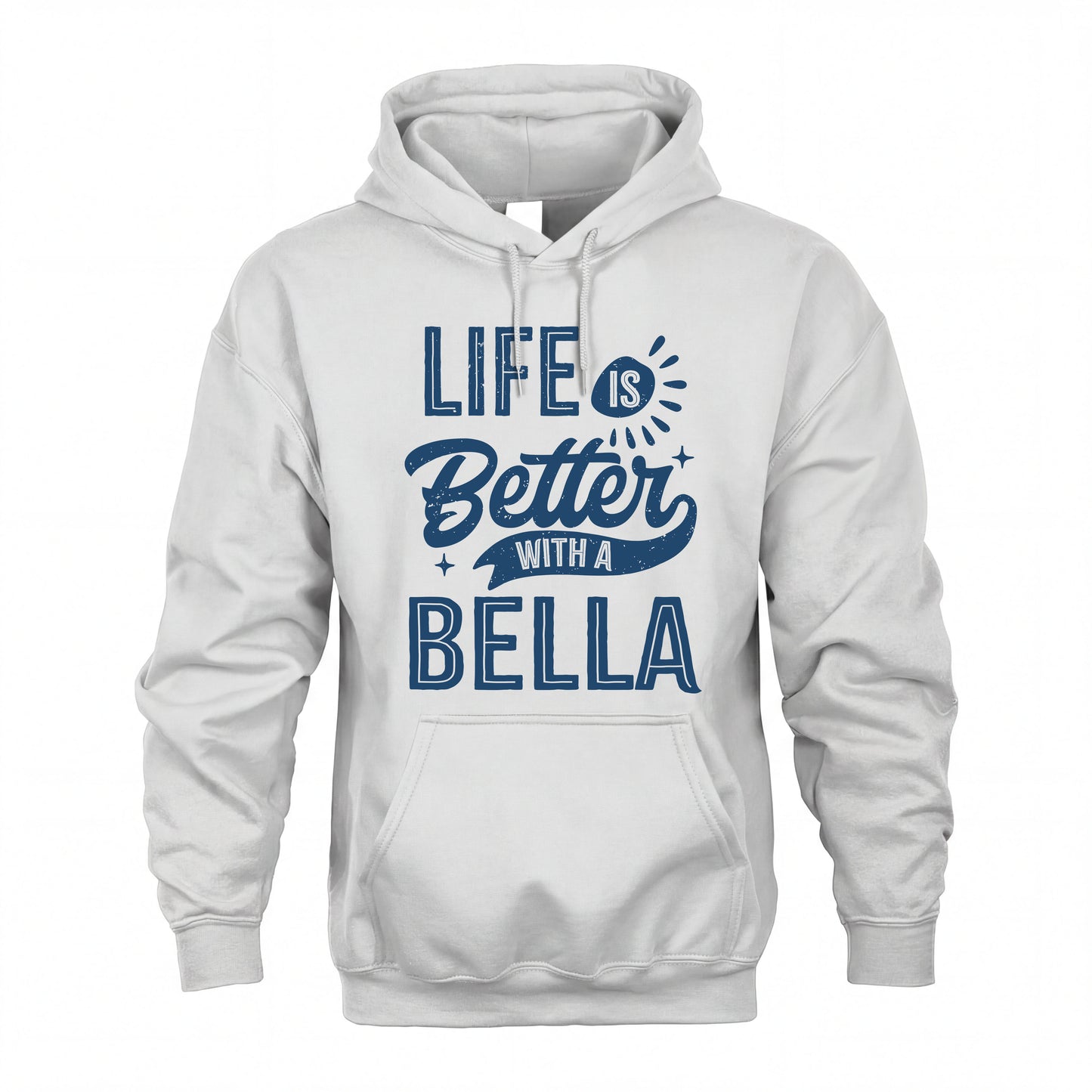 BELLA HH88-K2–Personalized Name Quote T-Shirt Life Is Better With Unisex Gift