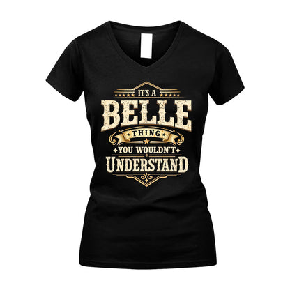 BELLE HH-F009–Personalized Name Quote Apparel “It’s an NAME Thing You Wouldn’t Understand”