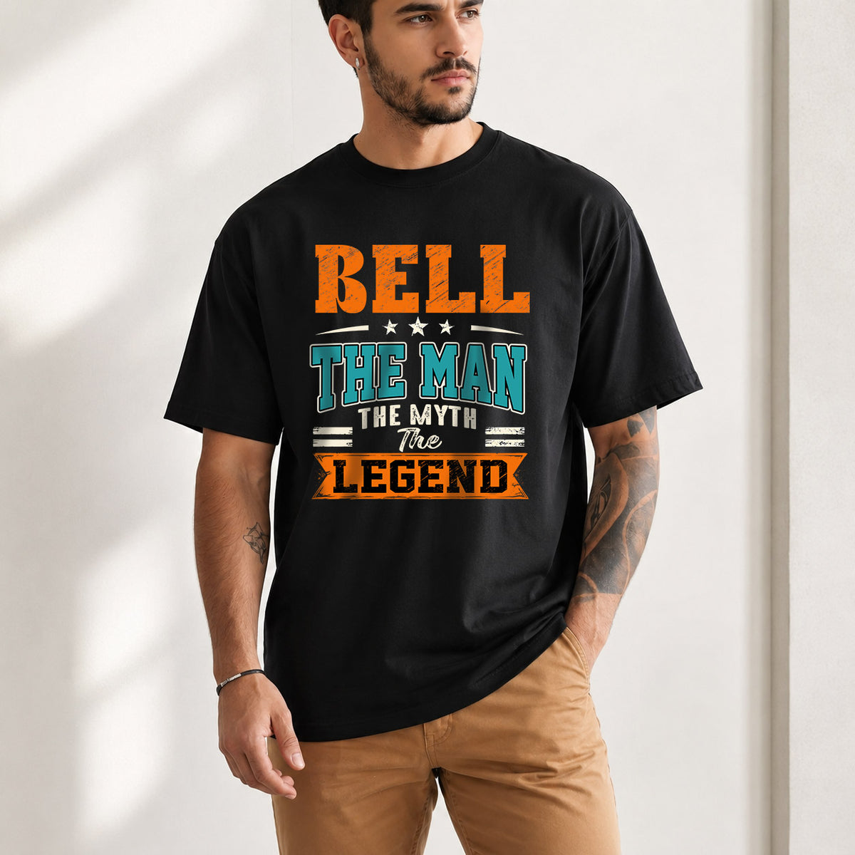 BELL HH F007 The Man The Myth The Legend Personalized Shirt – Gift for Men