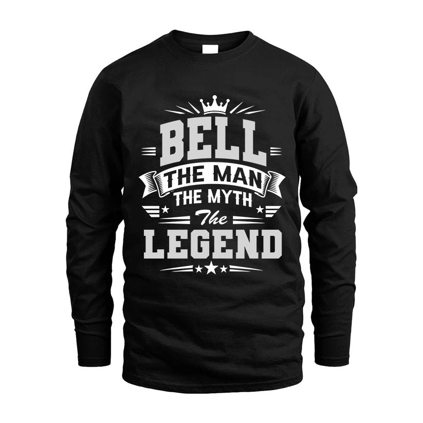 BELL HH F004 The Man The Myth The Legend Personalized Shirt – Gift for Men