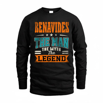 BENAVIDES HH F007 The Man The Myth The Legend Personalized Shirt – Gift for Men