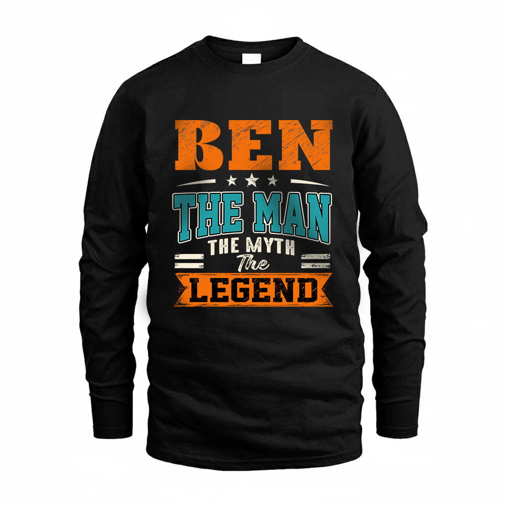 BEN HH F007 The Man The Myth The Legend Personalized Shirt – Gift for Men