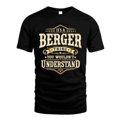 BERGER HH-F009–Personalized Name Quote Apparel “It’s an NAME Thing You Wouldn’t Understand”