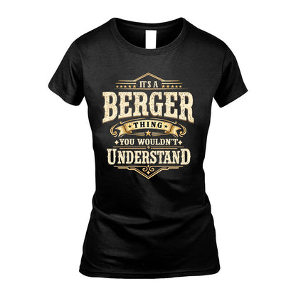 BERGER HH-F009–Personalized Name Quote Apparel “It’s an NAME Thing You Wouldn’t Understand”