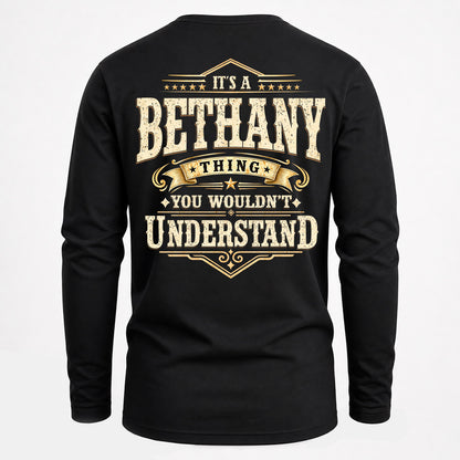 BETHANY HH-F003–Personalized Name Quote Apparel “It’s an NAME Thing You Wouldn’t Understand”