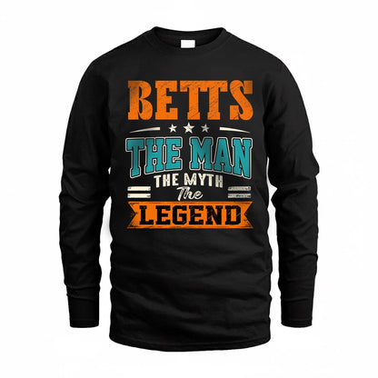BETTS HH F007 The Man The Myth The Legend Personalized Shirt – Gift for Men