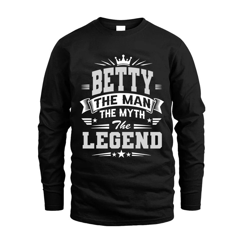 BETTY HH F004 The Man The Myth The Legend Personalized Shirt – Gift for Men
