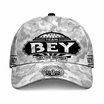 BEY TC01 HH79 Team Your Name Hat, Personalized Camo Baseball Cap, Custom Family Gift, Gift for Him Her