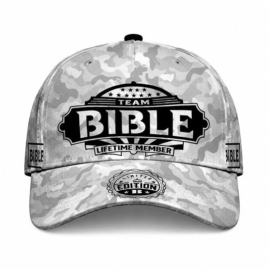 BIBLE TC01 HH79 Team Your Name Hat, Personalized Camo Baseball Cap, Custom Family Gift, Gift for Him Her