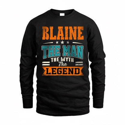 BLAINE HH F007 The Man The Myth The Legend Personalized Shirt – Gift for Men