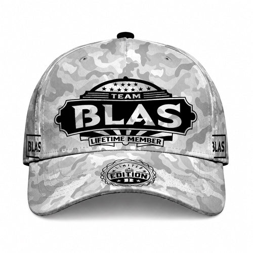 BLAS TC01 HH79 Team Your Name Hat, Personalized Camo Baseball Cap, Custom Family Gift, Gift for Him Her