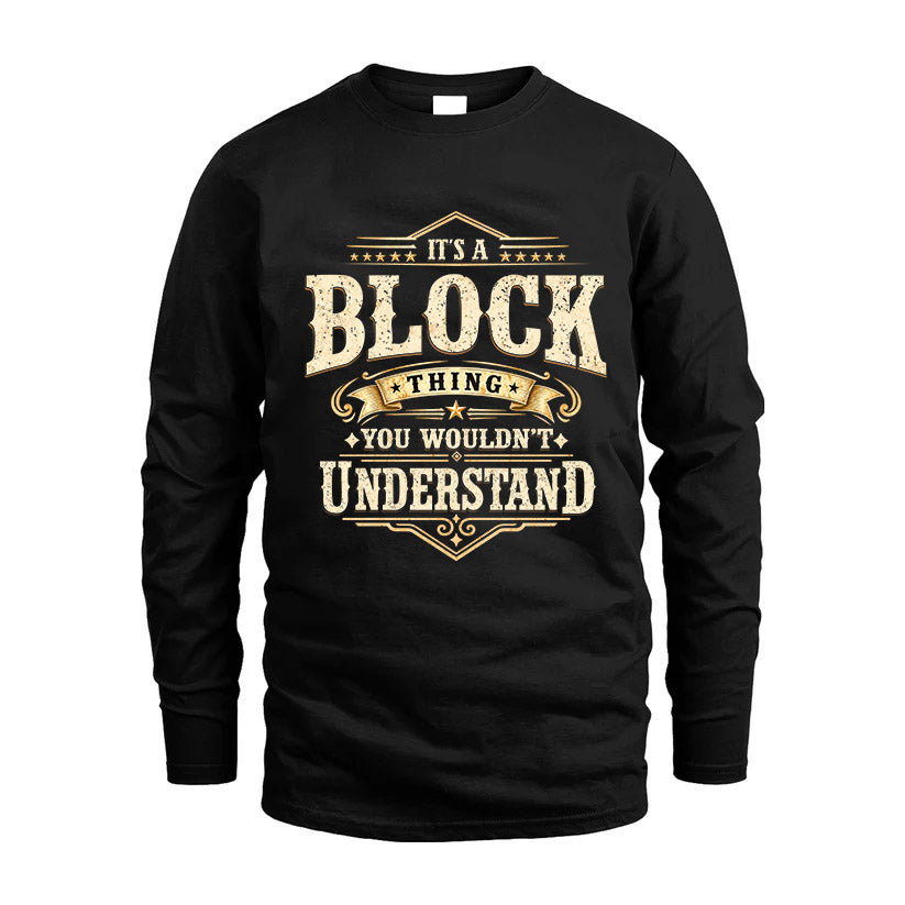 BLOCK HH-F009–Personalized Name Quote Apparel “It’s an NAME Thing You Wouldn’t Understand”