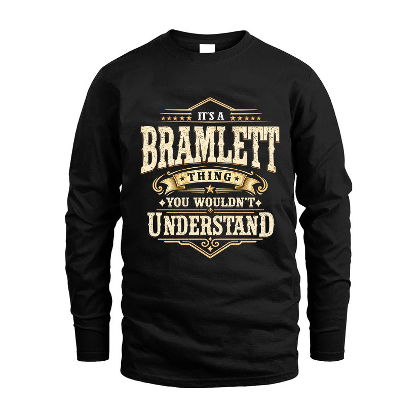 BRAMLETT HH-F009–Personalized Name Quote Apparel “It’s an NAME Thing You Wouldn’t Understand”