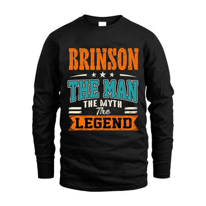 BRINSON HH F007 The Man The Myth The Legend Personalized Shirt – Gift for Men