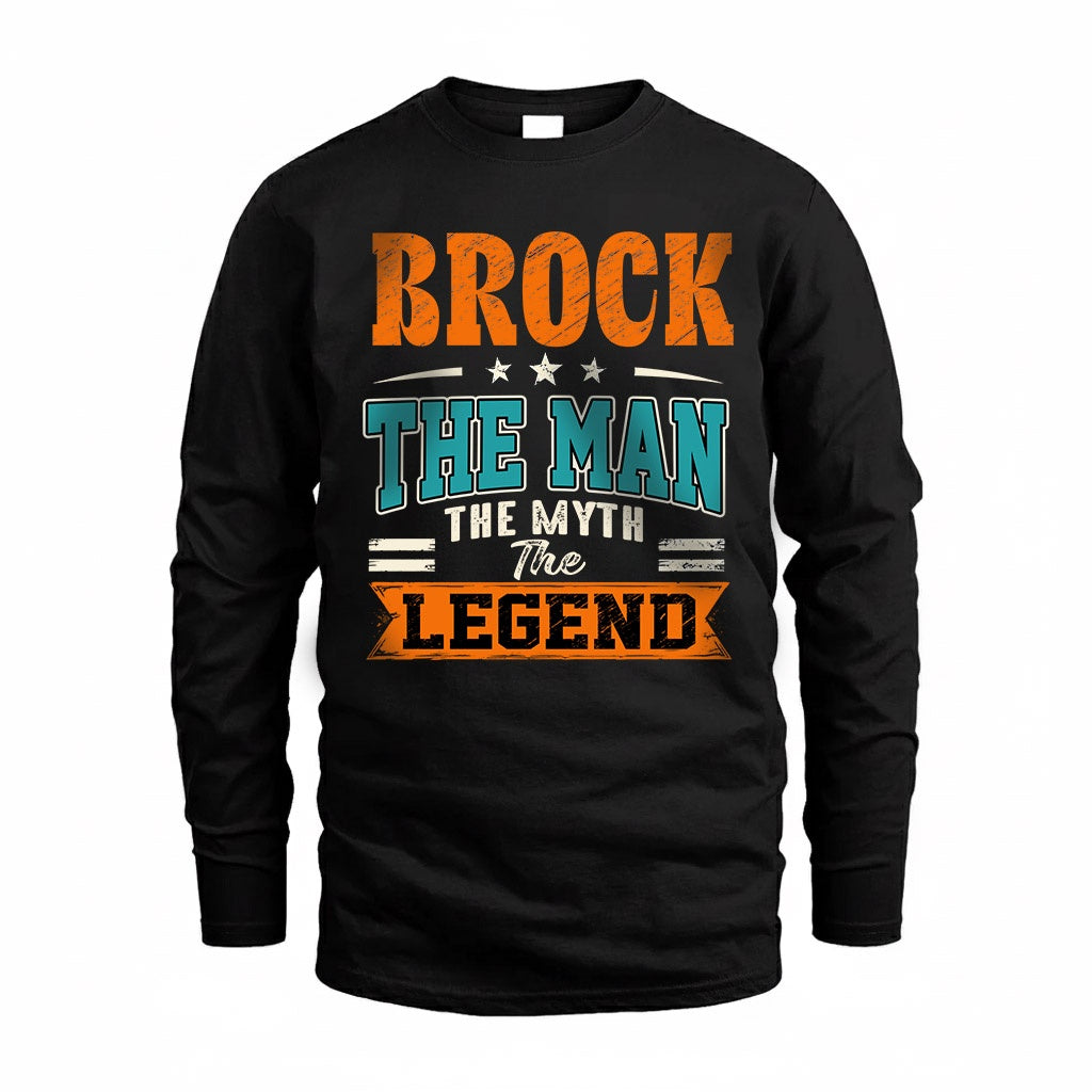 BROCK HH F007 The Man The Myth The Legend Personalized Shirt – Gift for Men