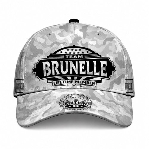 BRUNELLE TC01 HH79 Team Your Name Hat, Personalized Camo Baseball Cap, Custom Family Gift, Gift for Him Her