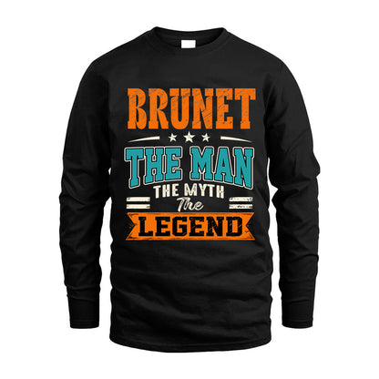 BRUNET HH F007 The Man The Myth The Legend Personalized Shirt – Gift for Men