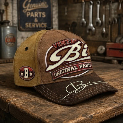 BI TC02 HH79  Personalized Name Baseball Cap, Vintage Retro Hat, Custom Gift for Him & Her