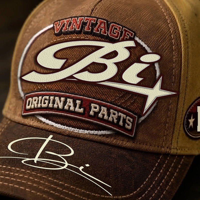 BI TC02 HH79  Personalized Name Baseball Cap, Vintage Retro Hat, Custom Gift for Him & Her