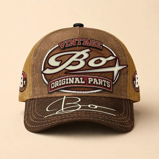 BO TC02 HH79  Personalized Name Baseball Cap, Vintage Retro Hat, Custom Gift for Him & Her