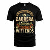 CABRERA TT898-K6-229 – Personalized Funny Camping Quote Apparel “The Adventure Begins When The WiFi Ends”