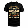 CALEB TT898-K6-229 – Personalized Funny Camping Quote Apparel “The Adventure Begins When The WiFi Ends”