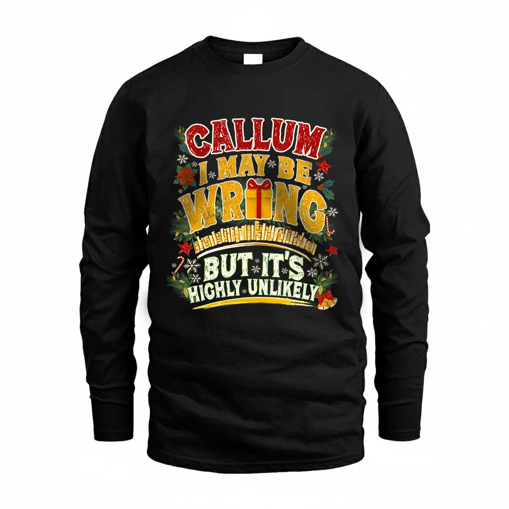 CALLUM HH-F010 Personalized Name Funny Tshirt