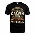 CALVIN TT898-K6-229 – Personalized Funny Camping Quote Apparel “The Adventure Begins When The WiFi Ends”