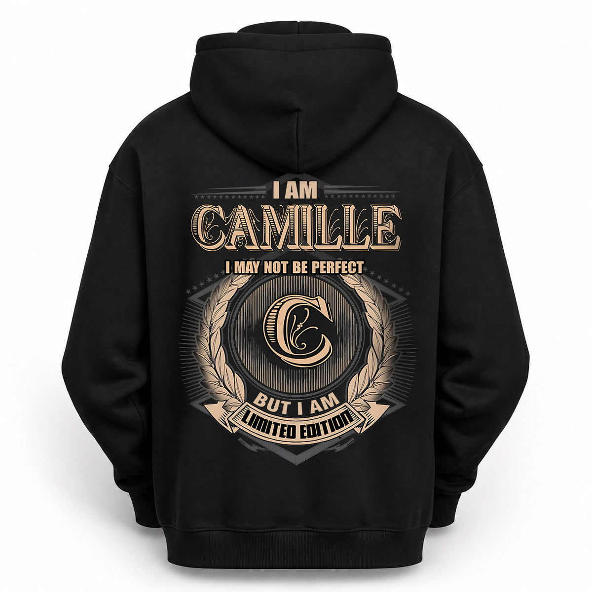 CAMILLE 2K-101–Personalized Name Quote Apparel “I Am NAME May Not Be Perfect But I Am Limited Edition”