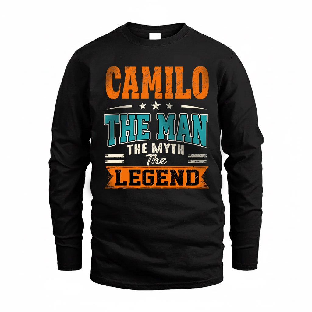 CAMILO HH F007 The Man The Myth The Legend Personalized Shirt – Gift for Men