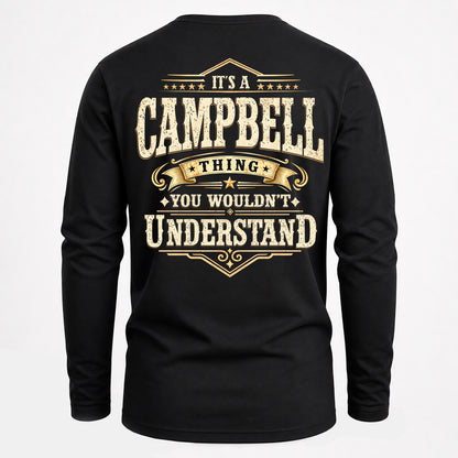 CAMPBELL HH-F003–Personalized Name Quote Apparel “It’s an NAME Thing You Wouldn’t Understand”