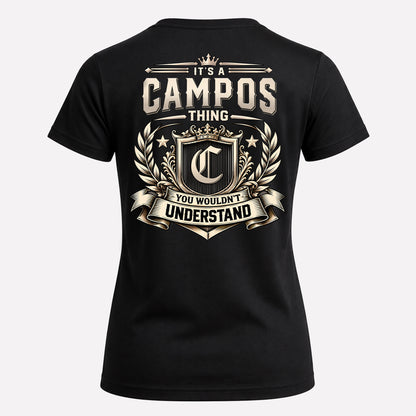 CAMPOS HH-F006 Thing Personalized Name T Shirt – You Wouldn’t Understand