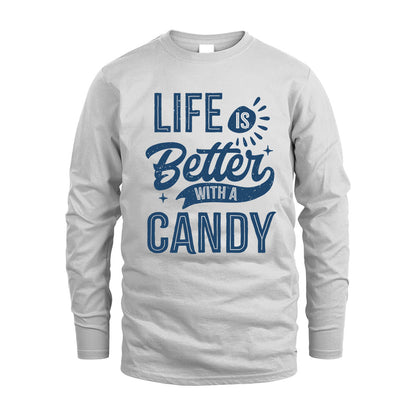 CANDY HH88-K2–Personalized Name Quote T-Shirt Life Is Better With Unisex Gift