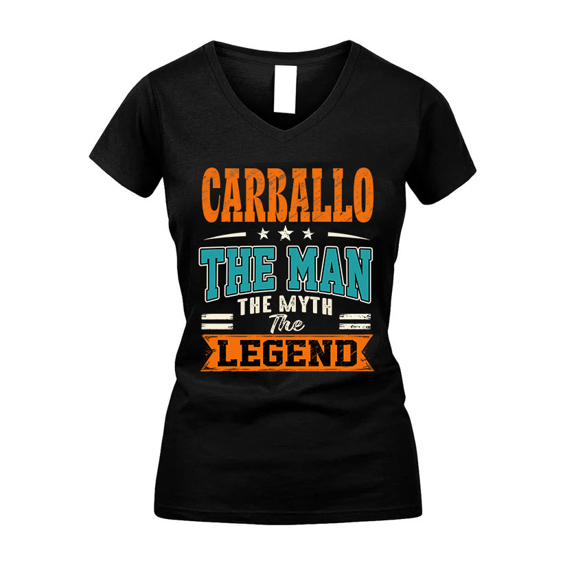 CARBALLO HH F007 The Man The Myth The Legend Personalized Shirt – Gift for Men