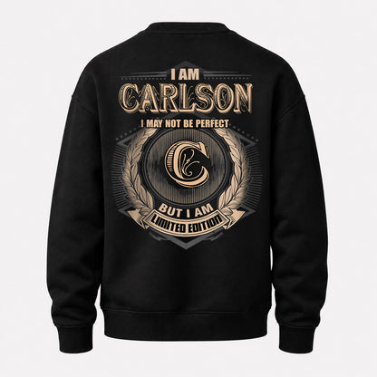 CARLSON 2K-101–Personalized Name Quote Apparel “I Am NAME May Not Be Perfect But I Am Limited Edition”